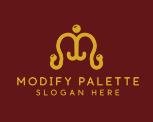 Ornate Coat Hanger logo design