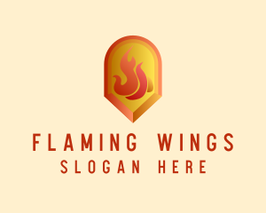 Gem Fire Heating logo design