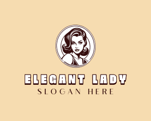 Lady Retro Beauty logo design