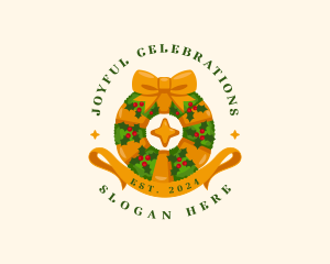 Christmas Festive Wreath logo