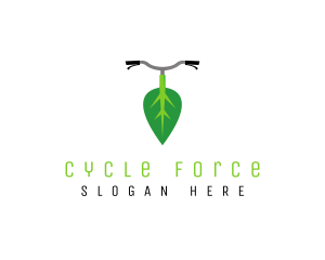 Organic Leaf Bike logo