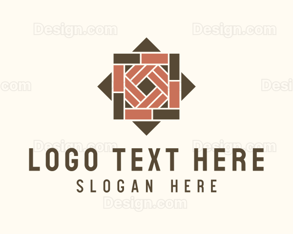 Wooden Tile Design Logo