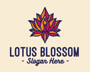Colorful Lotus Peacock logo