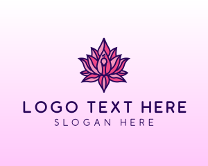 Colorful Lotus Peacock logo