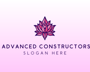 Colorful Lotus Peacock logo design