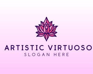 Colorful Lotus Peacock logo design