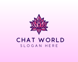 Colorful Lotus Peacock logo design