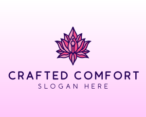 Colorful Lotus Peacock logo design