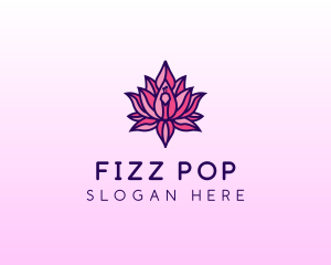 Colorful Lotus Peacock logo design