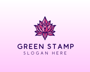 Colorful Lotus Peacock logo design