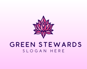 Colorful Lotus Peacock logo design