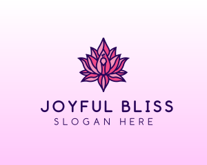 Colorful Lotus Peacock logo design