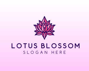 Colorful Lotus Peacock logo design