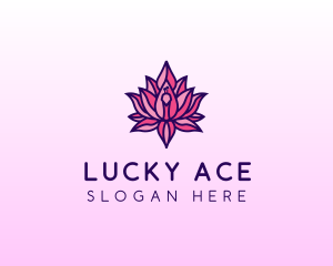 Calm Lotus Peacock logo design