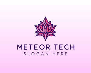 Colorful Lotus Peacock logo design