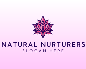 Colorful Lotus Peacock logo design