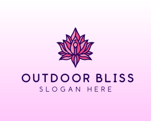 Colorful Lotus Peacock logo design