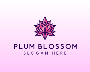 Colorful Lotus Peacock logo design