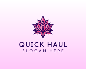 Colorful Lotus Peacock logo design