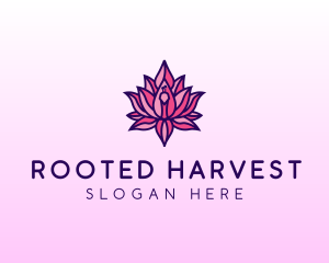 Colorful Lotus Peacock logo design