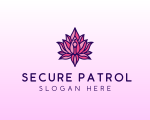 Colorful Lotus Peacock logo design