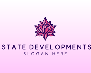 Colorful Lotus Peacock logo design