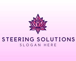 Colorful Lotus Peacock logo design