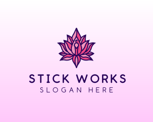 Colorful Lotus Peacock logo design