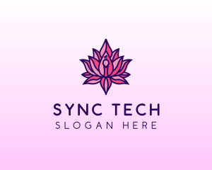 Colorful Lotus Peacock logo design