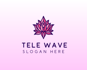 Colorful Lotus Peacock logo design