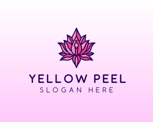 Colorful Lotus Peacock logo design