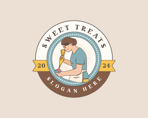 Pastry Baker Bakeshop logo design