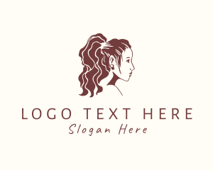 Woman Salon Hairstyling logo