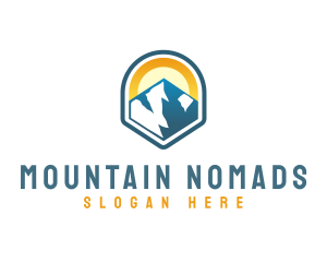 Mountain Peak Hiker logo design