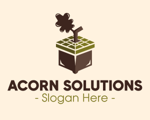 Acorn Nut Cube logo