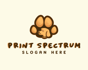 Pet Dog Paw logo design