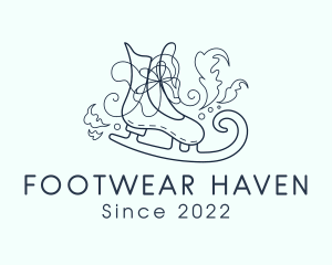 Ice Skating Shoes logo design