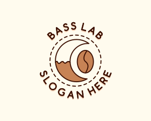 Coffee Bean Moon Cafe logo design