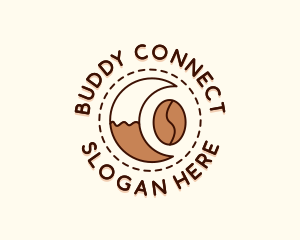 Coffee Bean Moon Cafe logo design