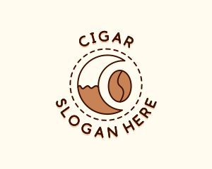 Coffee Bean Moon Cafe logo design