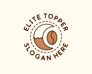 Coffee Bean Moon Cafe logo design