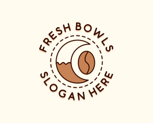 Coffee Bean Moon Cafe logo design