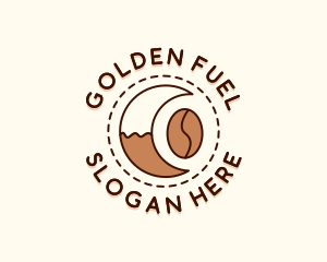 Coffee Bean Moon Cafe logo design