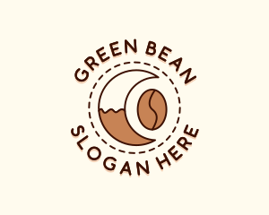 Coffee Bean Moon Cafe logo design