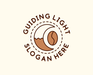 Coffee Bean Moon Cafe logo design