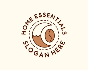 Coffee Bean Moon Cafe logo design