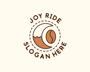 Coffee Bean Moon Cafe logo design