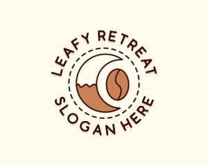 Coffee Bean Moon Cafe logo design