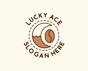 Coffee Bean Moon Cafe logo design