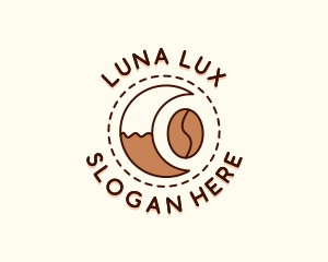 Coffee Bean Moon Cafe logo design